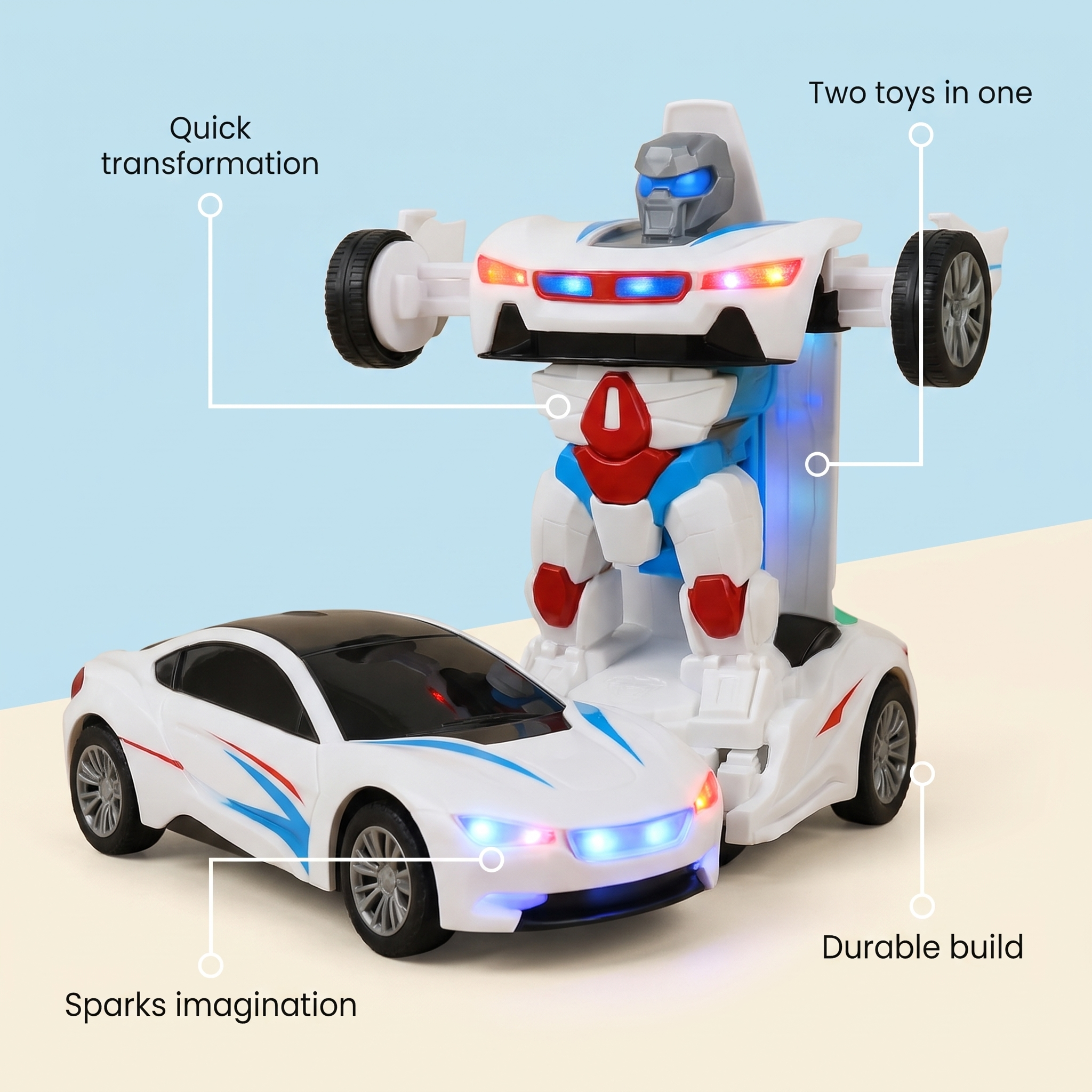 Transforming vehicle-robot – a creative toy for children