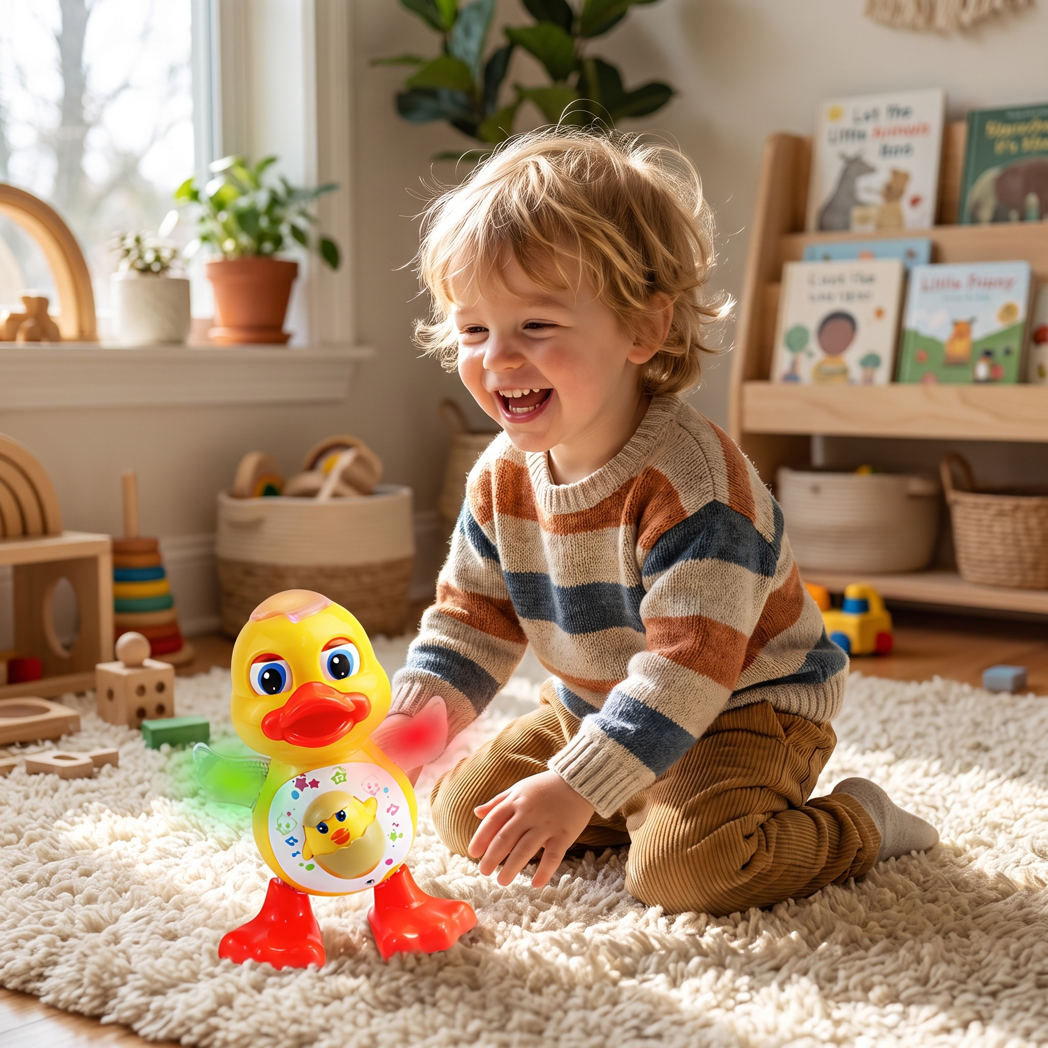 Canard dansant disco – jouet interactif avec lumière et musique
