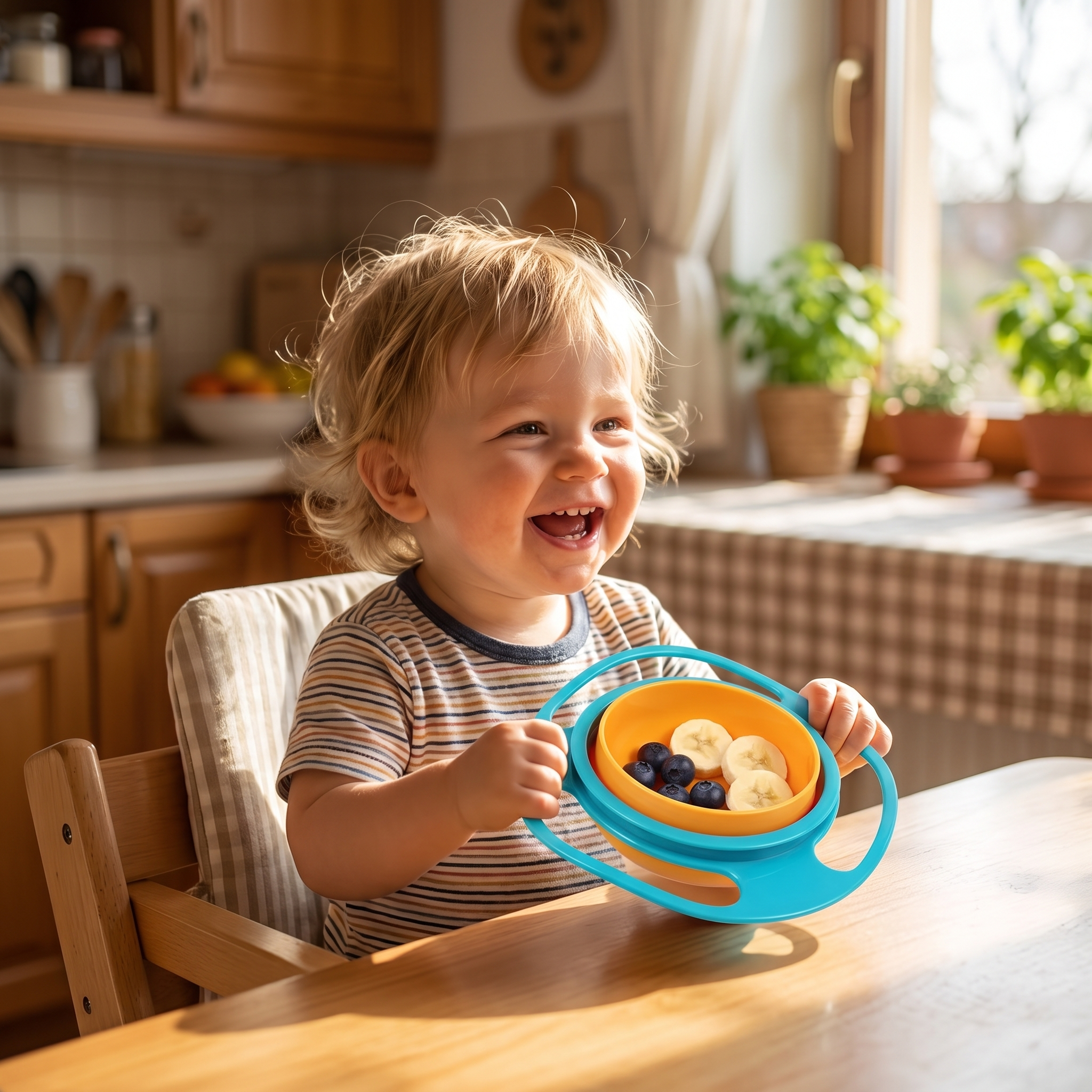 Bol pour enfants 360° – anti-renversement, pour apprendre à manger seul