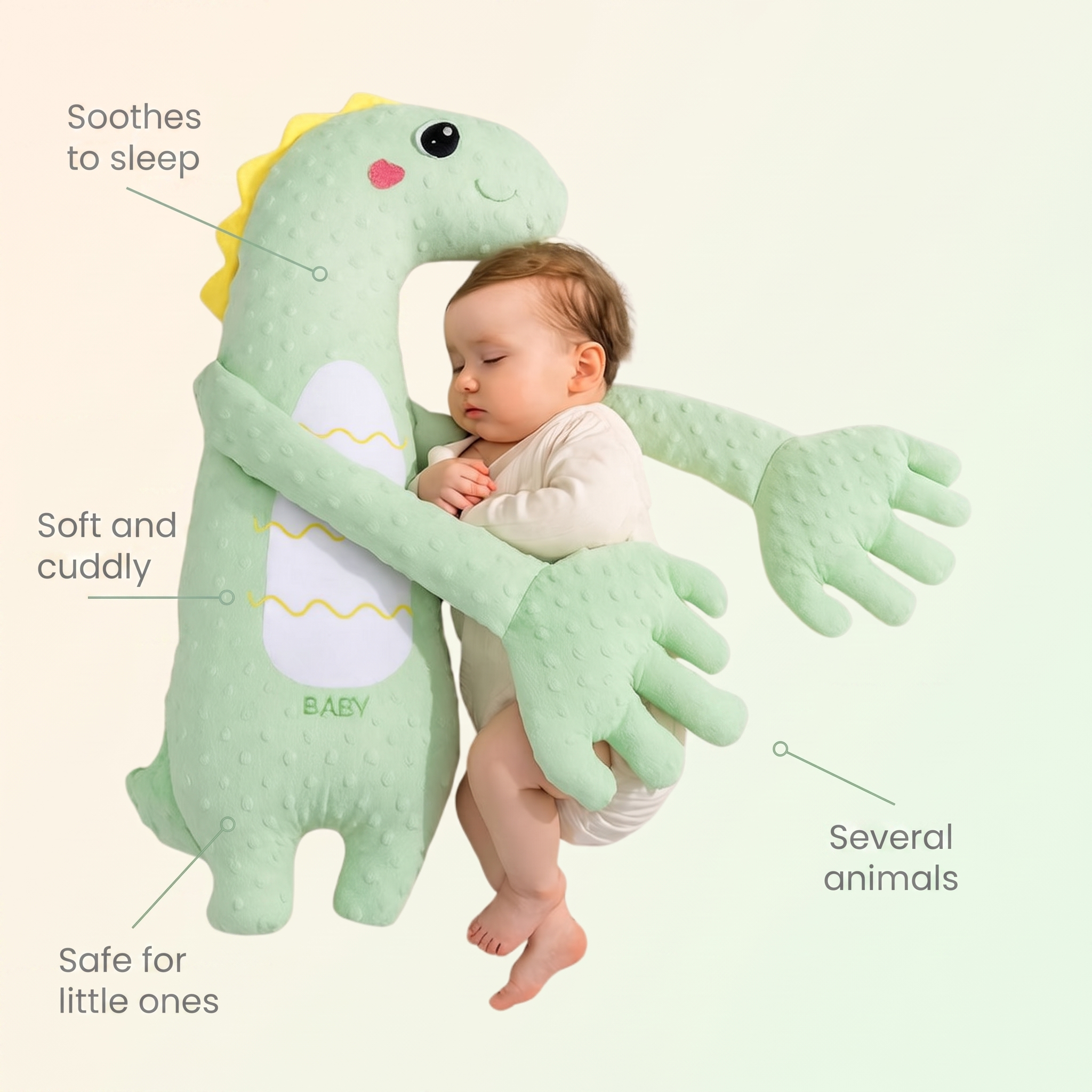 Plush teddy bear that helps put the baby to sleep – it rocks and soothes the little one to sleep.