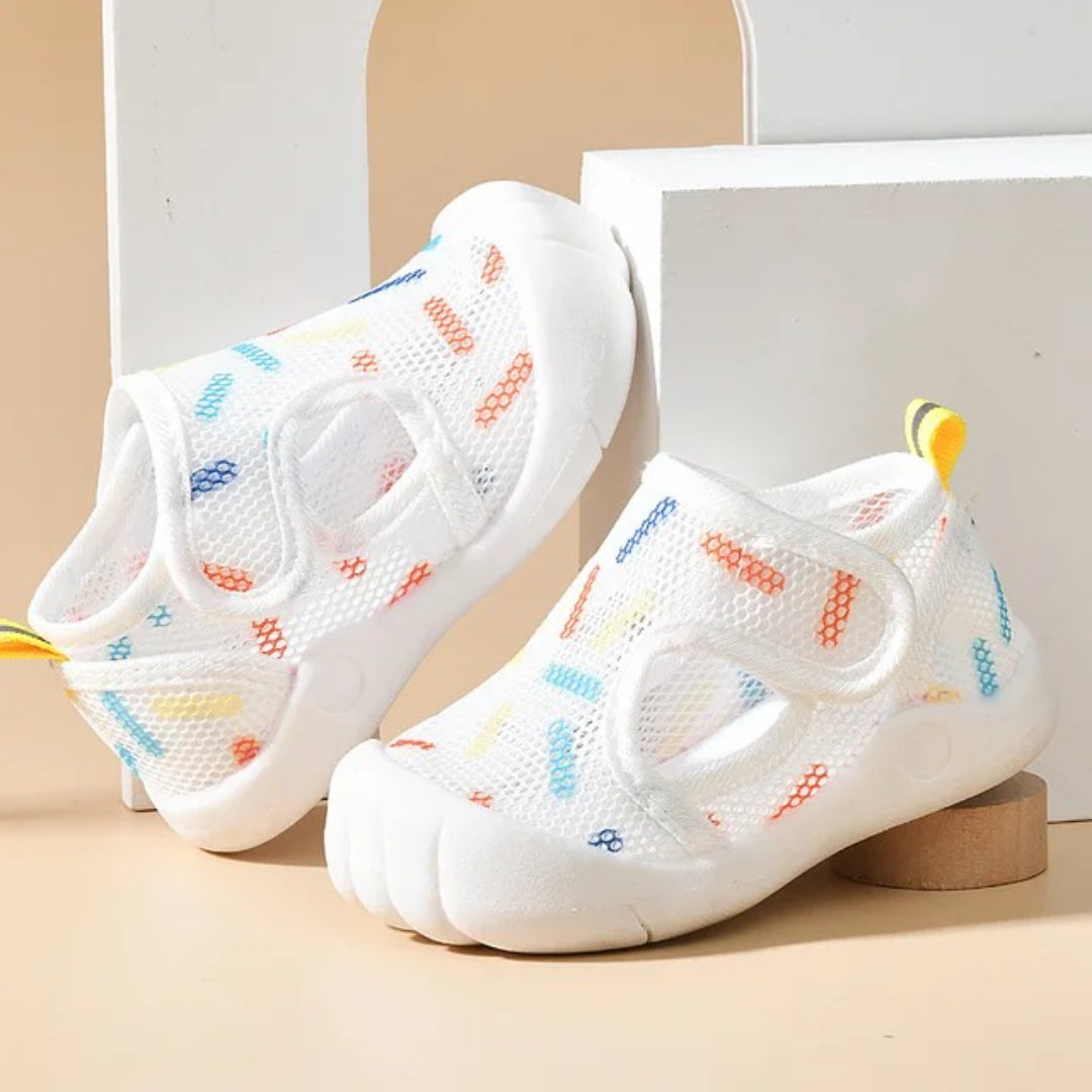 Sandały dla niemowląt do pierwszych kroków, lekkie oddychające antypoślizgowe