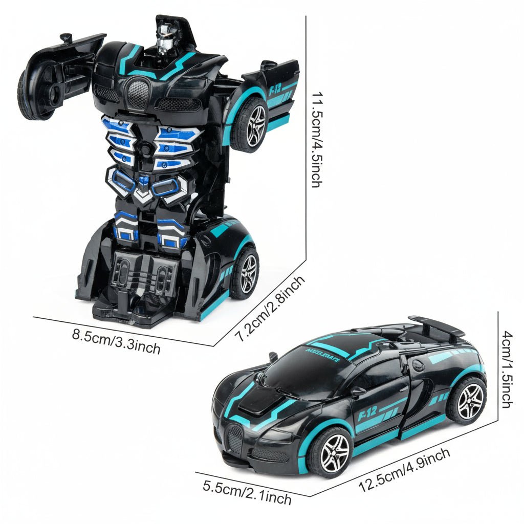 Auto zmieniające się w robota, wymiary auta i robota