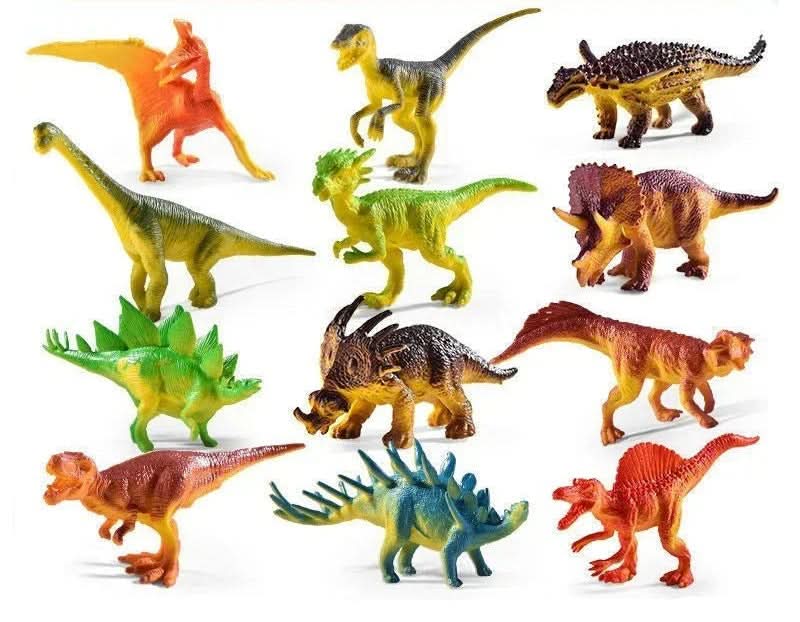 Ciężarówka dinozaur z klatką, zestaw 12 figurek