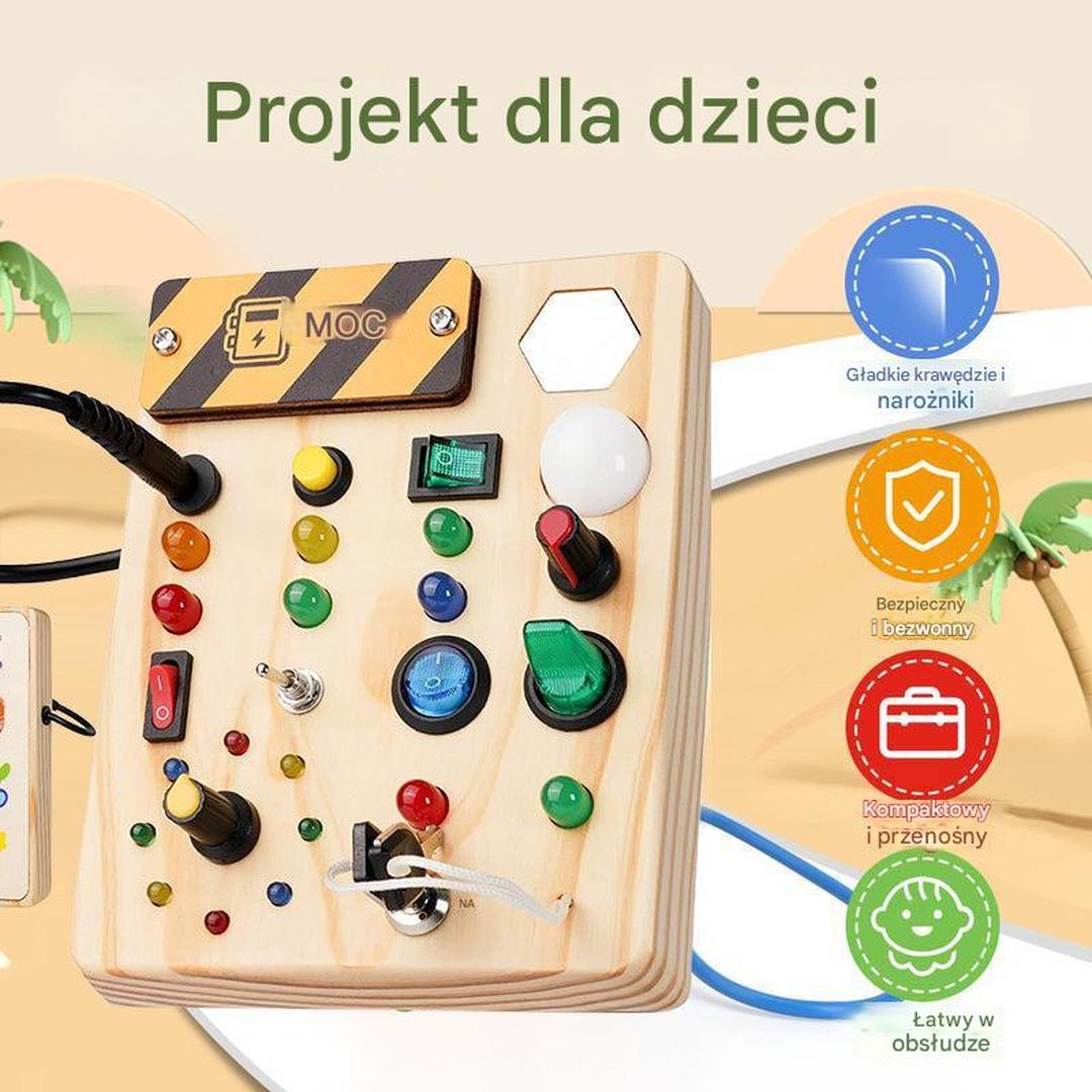 Drewniana tablica aktywności – widok produktu 3 | Kidartsy