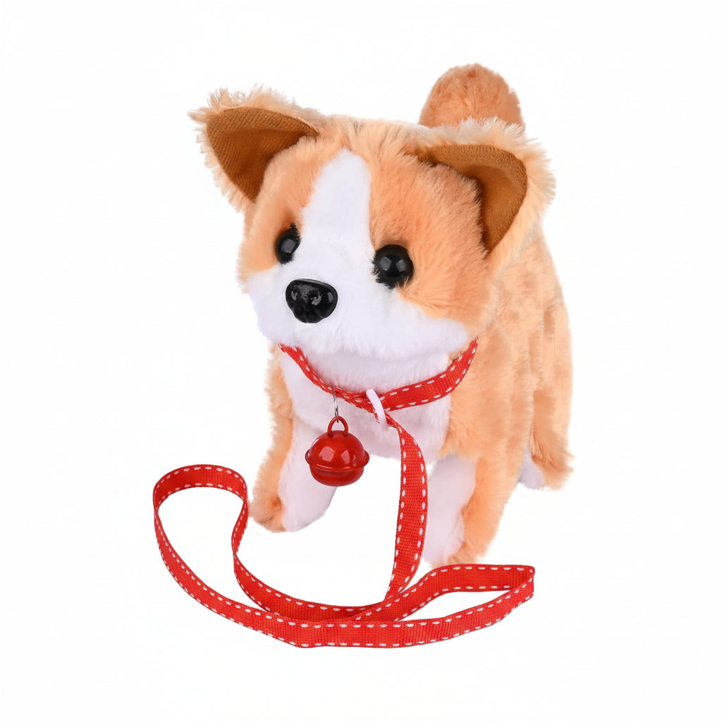 Interaktywny piesek na smyczy, shiba inu