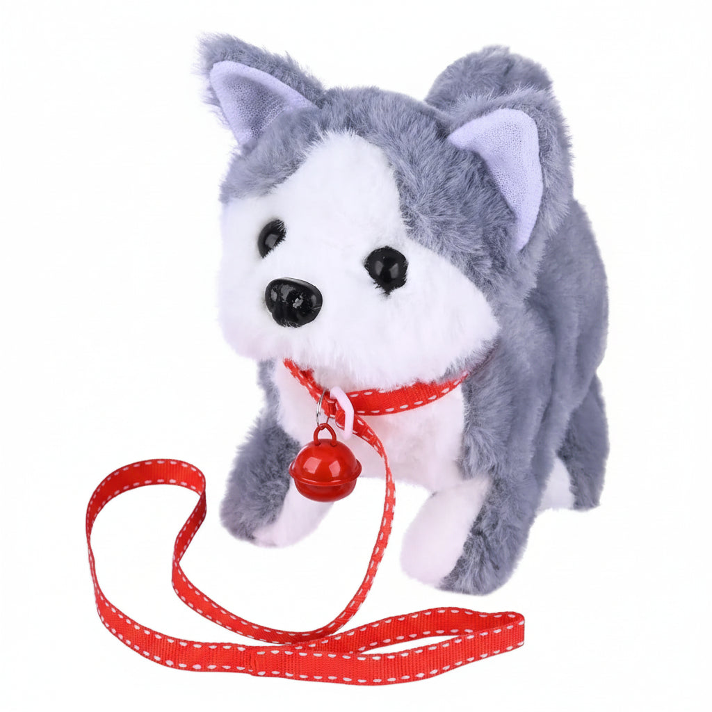 Interaktywny piesek na smyczy, husky