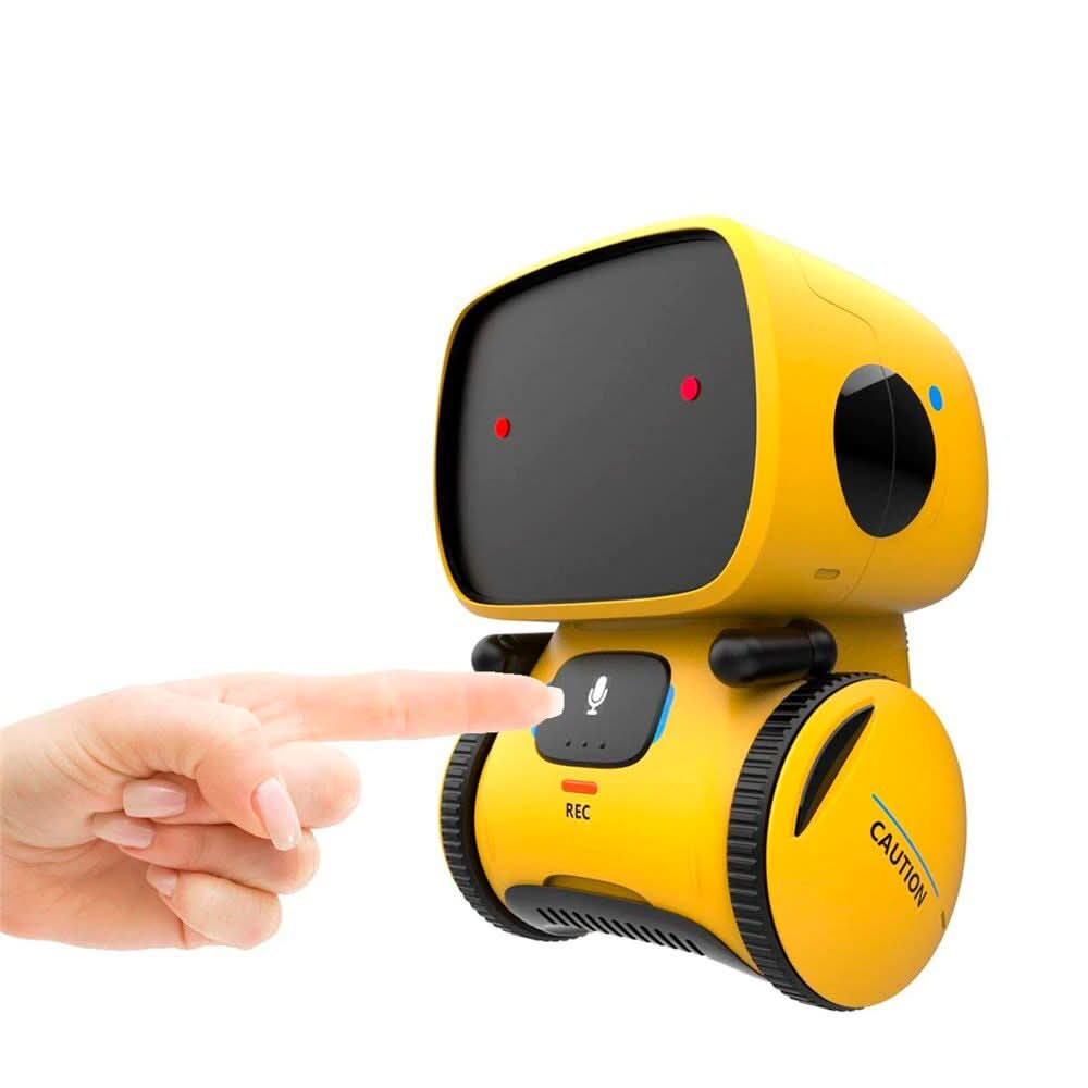 Interaktywny robot tańczący, przycisk nagrywania