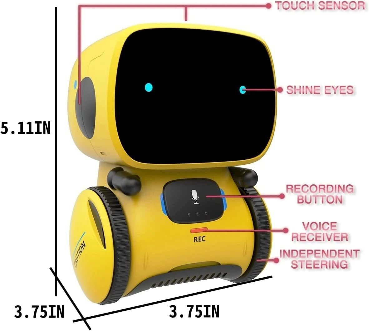 Interaktywny robot tańczący, opis elementów