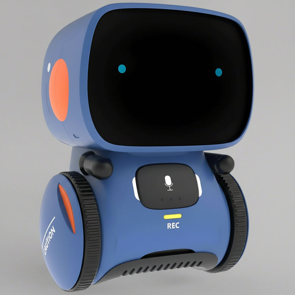 Interaktywny robot tańczący, robot niebieski