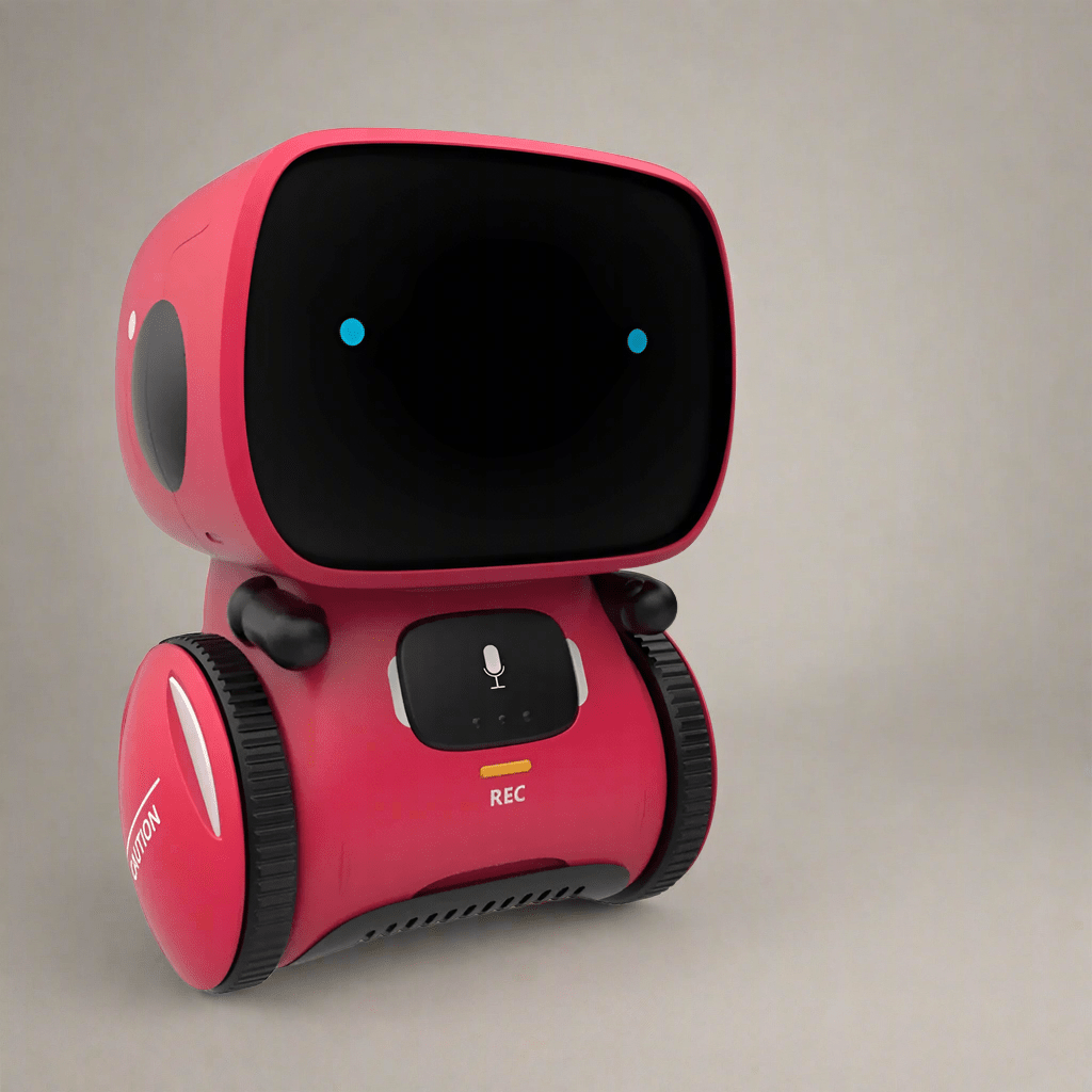 Interaktywny robot tańczący, robot czerwony