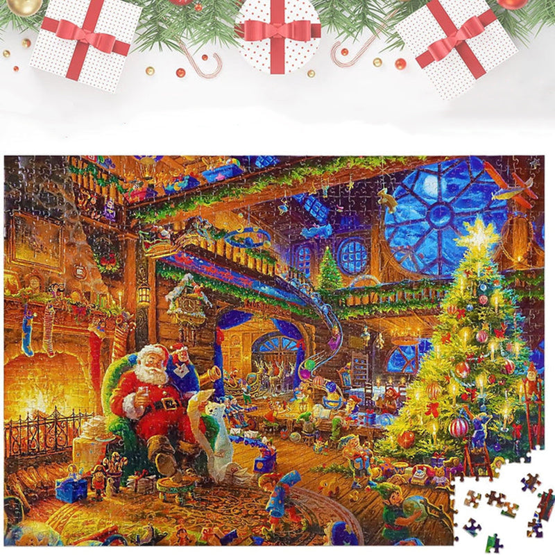 Kalendarz adwentowy z puzzlami, obraz z puzzli