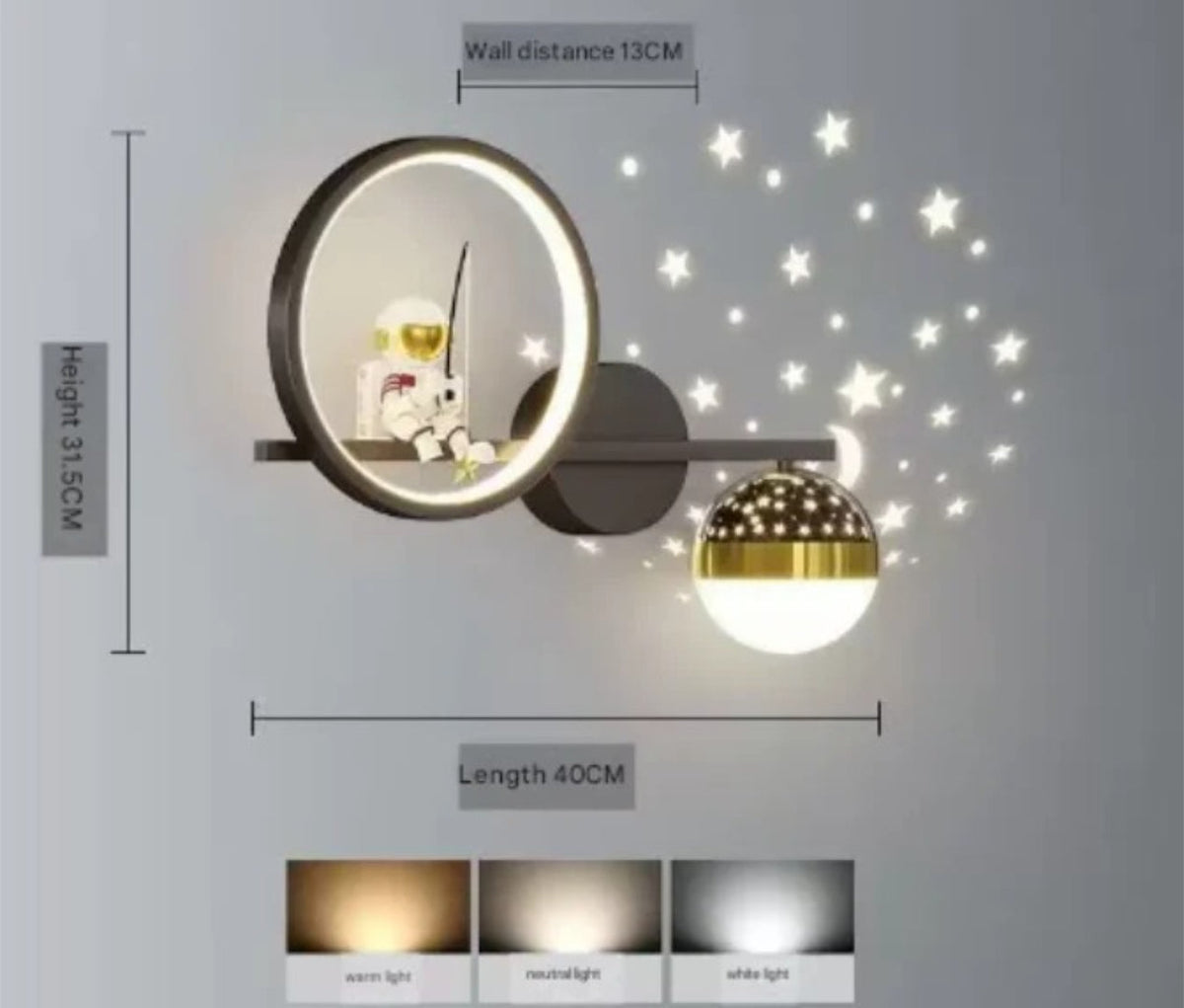 Lampka nocna astronauta – widok produktu 10 | Kidartsy