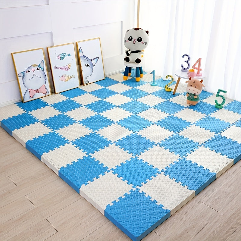 Mata piankowa puzzle 10 elementów, mata w pokoju