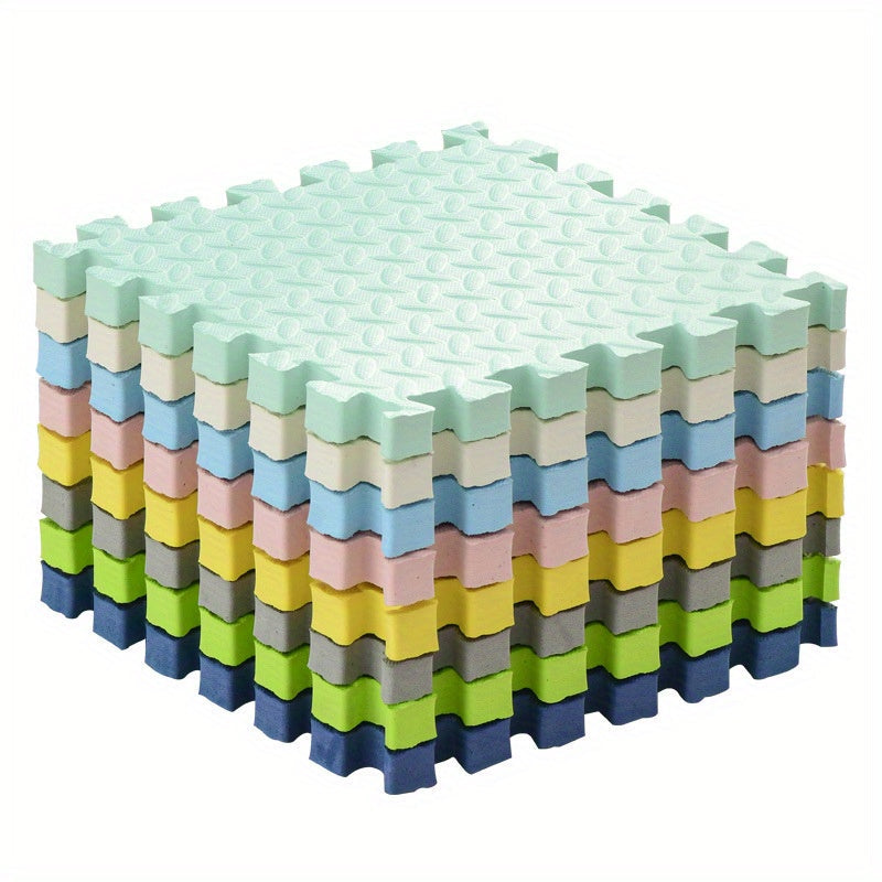 Mata piankowa puzzle 10 elementów, stos elementów