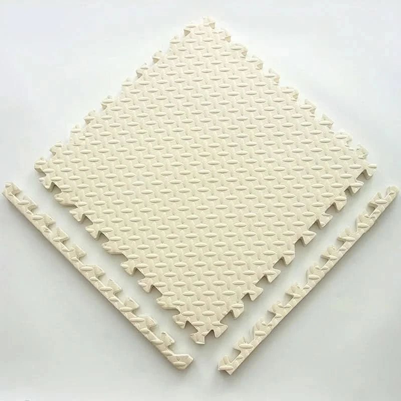 Mata piankowa puzzle dla dzieci, element w kolorze kremowym
