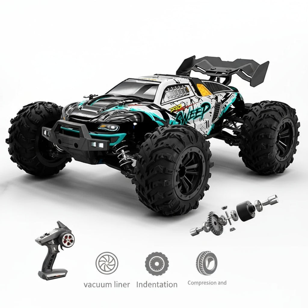 Monster truck zdalnie sterowany 1:16, model z pilotem