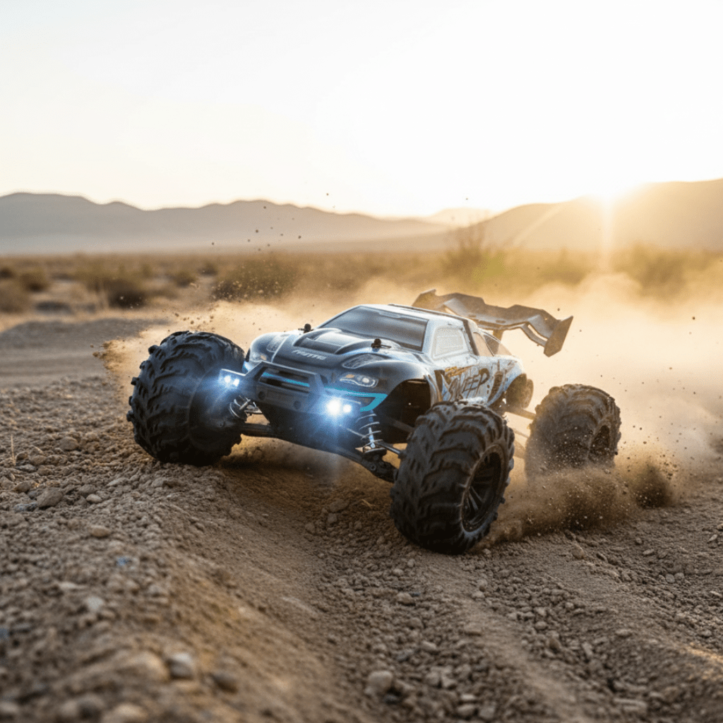 Monster truck zdalnie sterowany 1:16, jazda w terenie