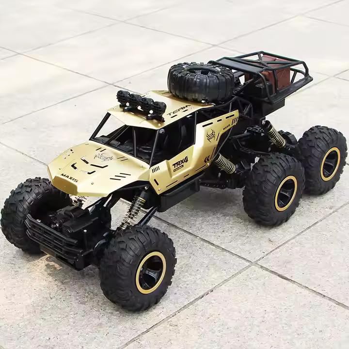 Monster truck zdalnie sterowany 6 kół, model piaskowy z boku