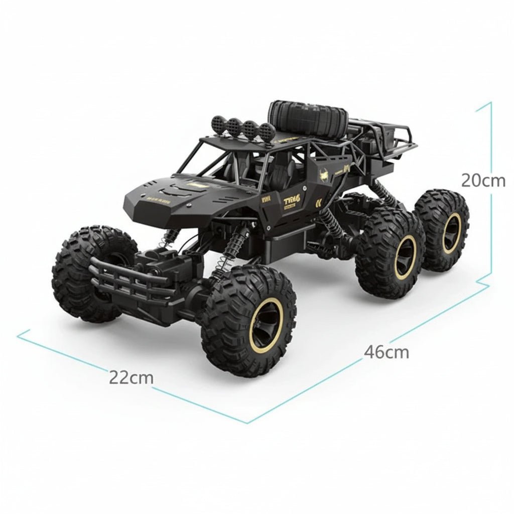 Monster truck zdalnie sterowany 6 kół, wymiary modelu