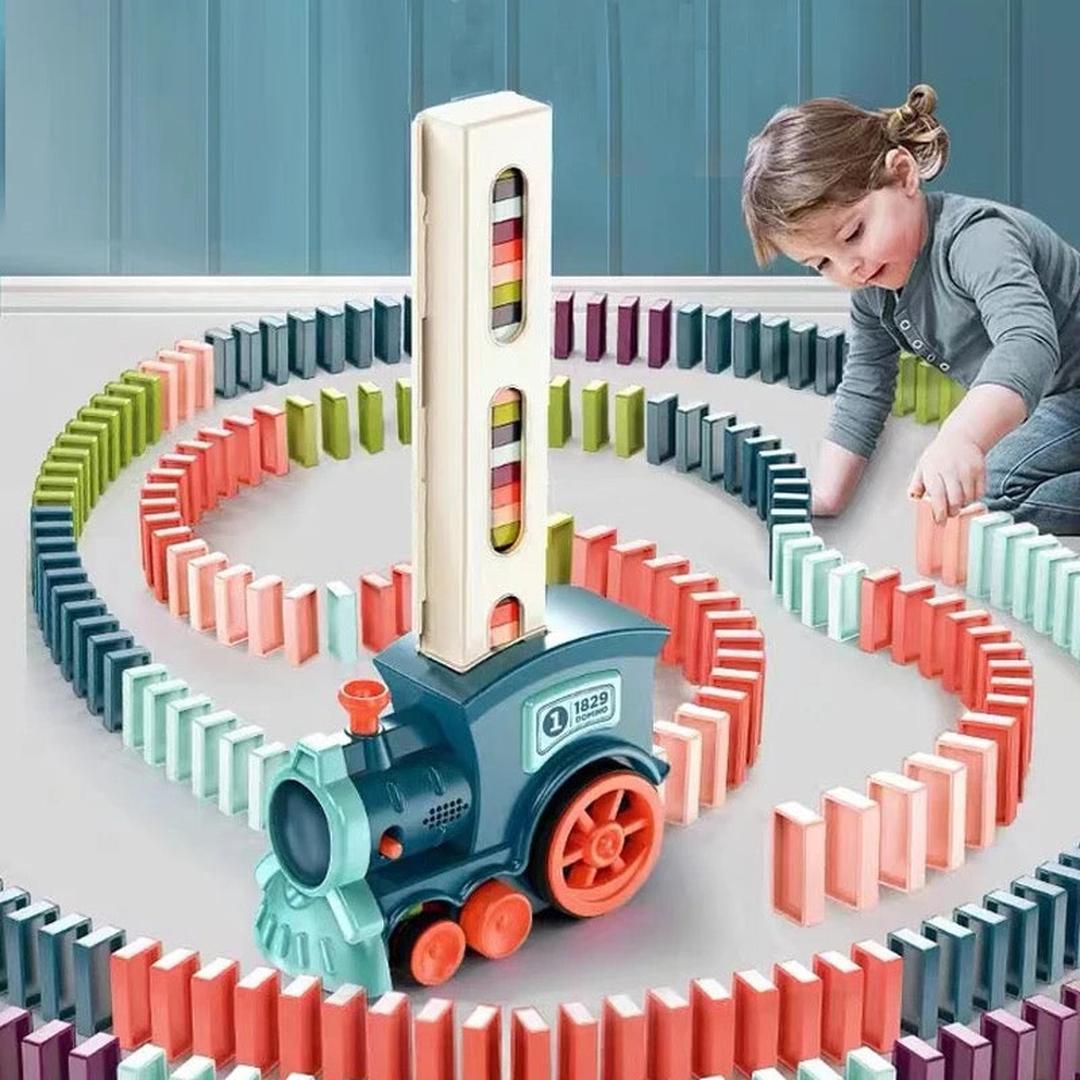 Pociąg Domino dla Dzieci – Automatyczna Gra Domino – widok produktu 1 | Kidartsy