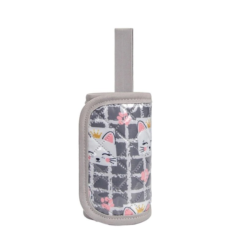 Podgrzewacz do butelek USB składany, wzór szary
