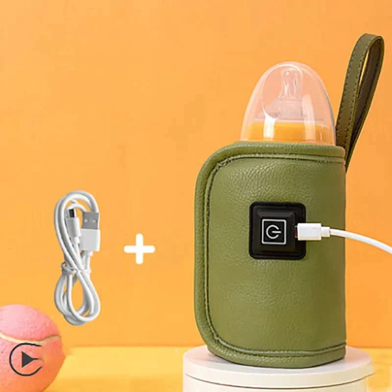 Podgrzewacz do butelek USB w formie otuliny, kolor zielony