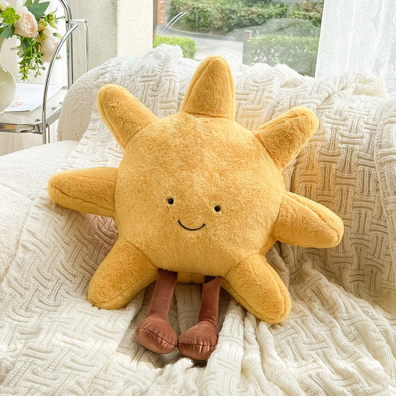 Poduszka pluszowa słońce lub księżyc, słońce 33 cm