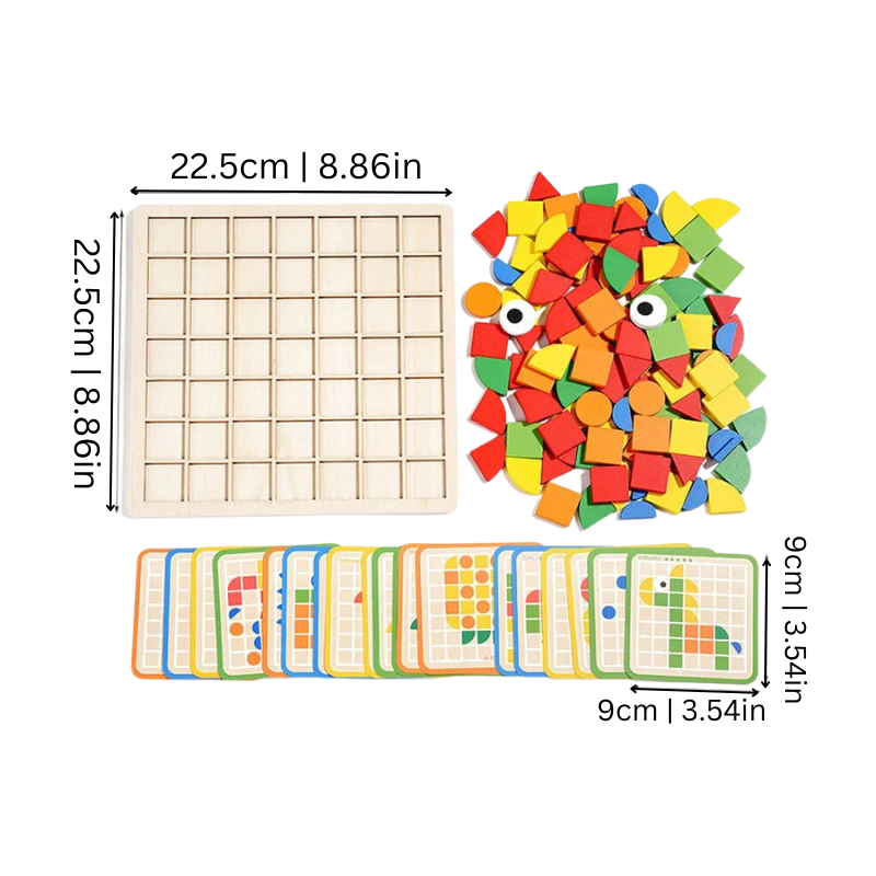 Puzzle-ogród – sensoryczna układanka edukacyjna dla dzieci – widok produktu 4 | Kidartsy