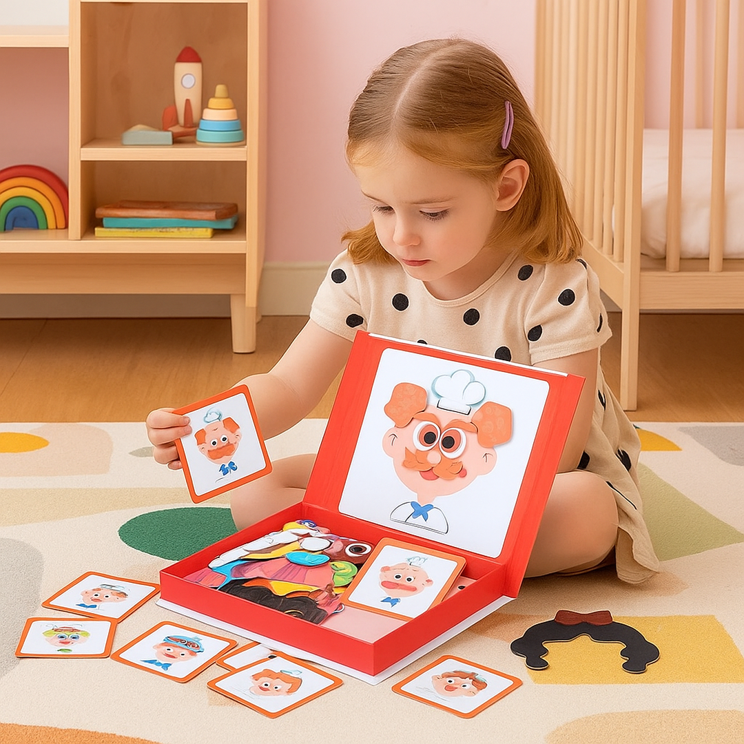 Puzzle z Wyrazami Twarzy dla Dzieci – Zabawka Edukacyjna – widok produktu 3 | Kidartsy