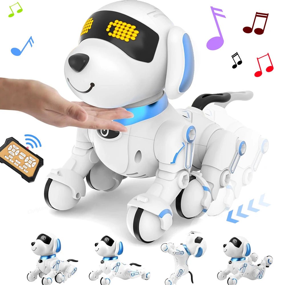 Robot piesek zdalnie sterowany, funkcje i pilot