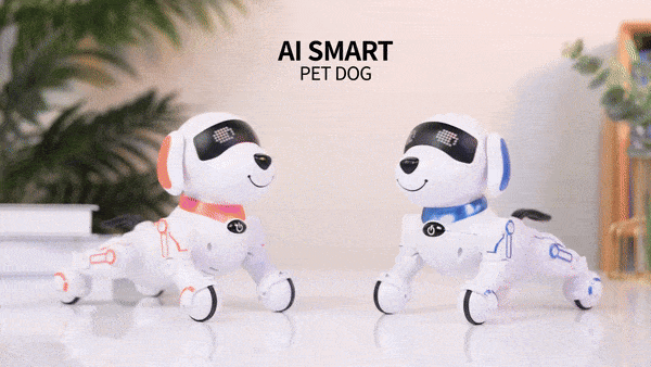 Robot piesek zdalnie sterowany, dwa kolory