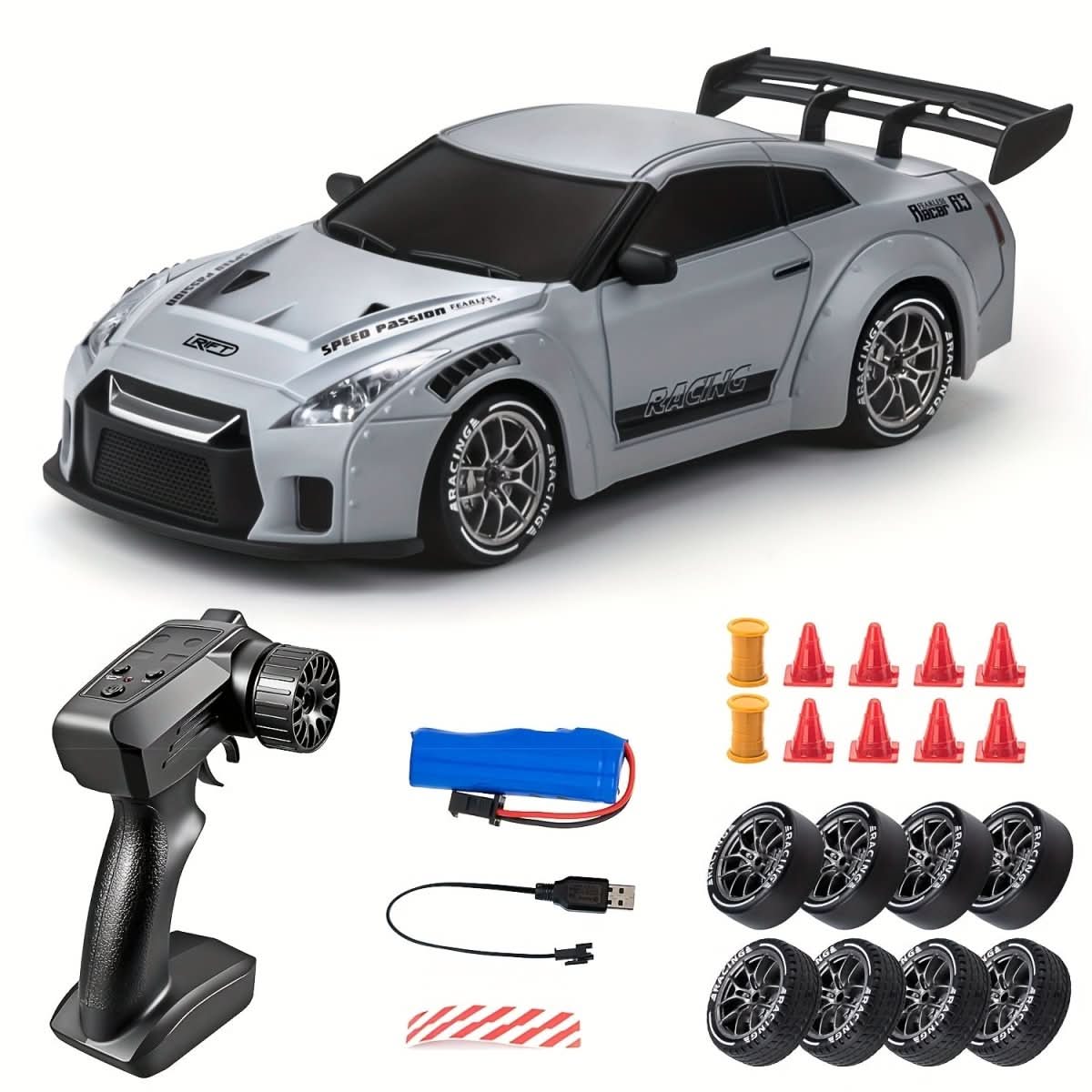Samochód zdalnie sterowany do driftu 1:24, zestaw z modelem S914