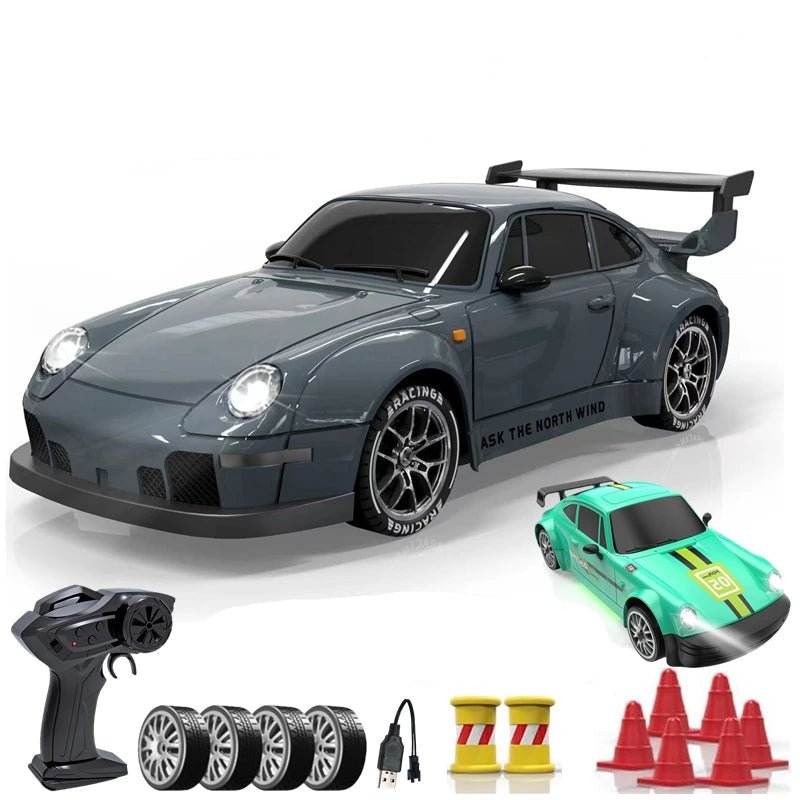 Samochód zdalnie sterowany do driftu 1:24, zestaw z akcesoriami