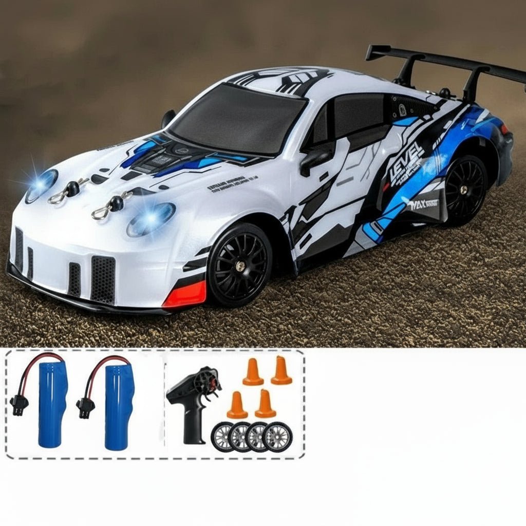Samochód zdalnie sterowany do driftu 1:24, model biały