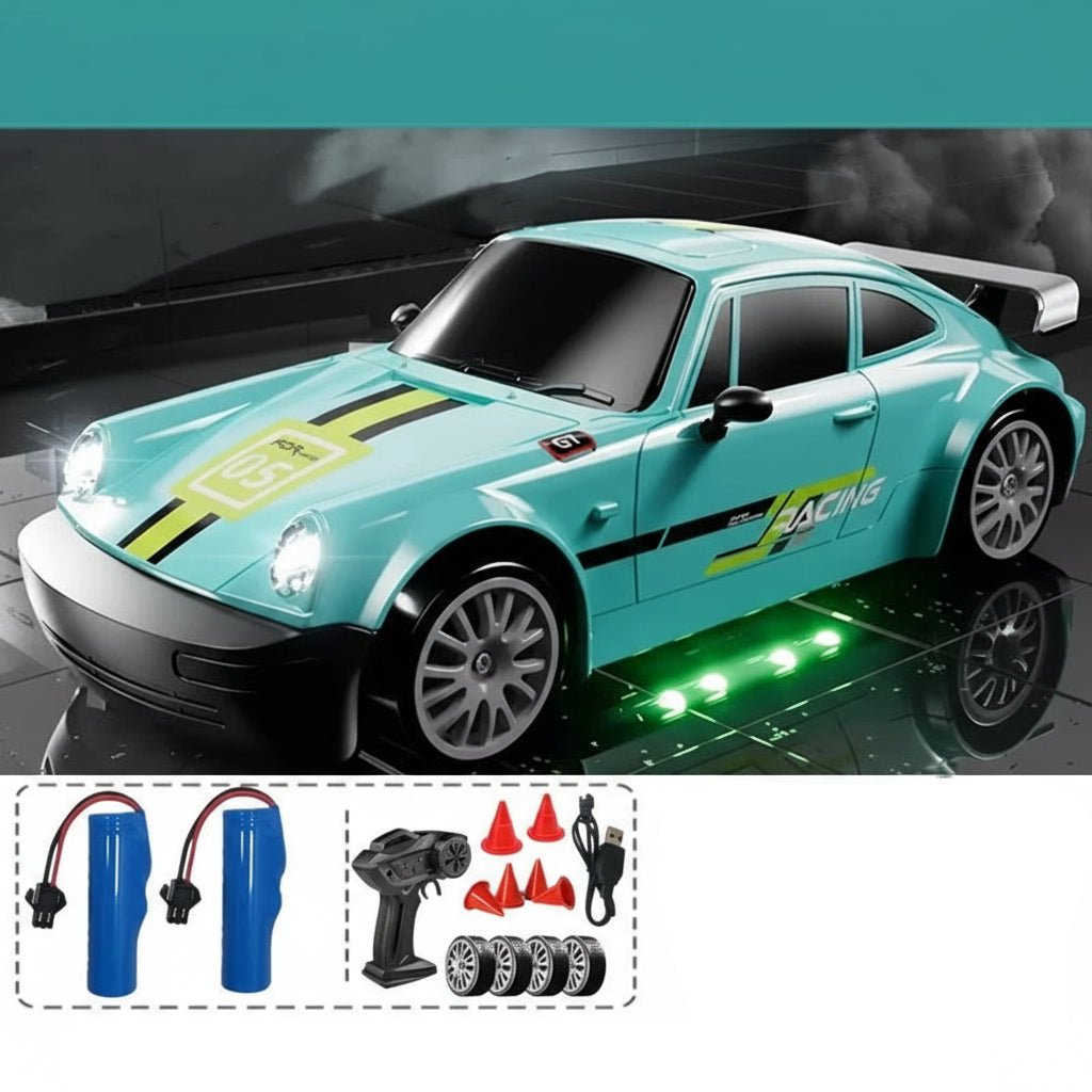 Samochód zdalnie sterowany do driftu 1:24, model miętowy