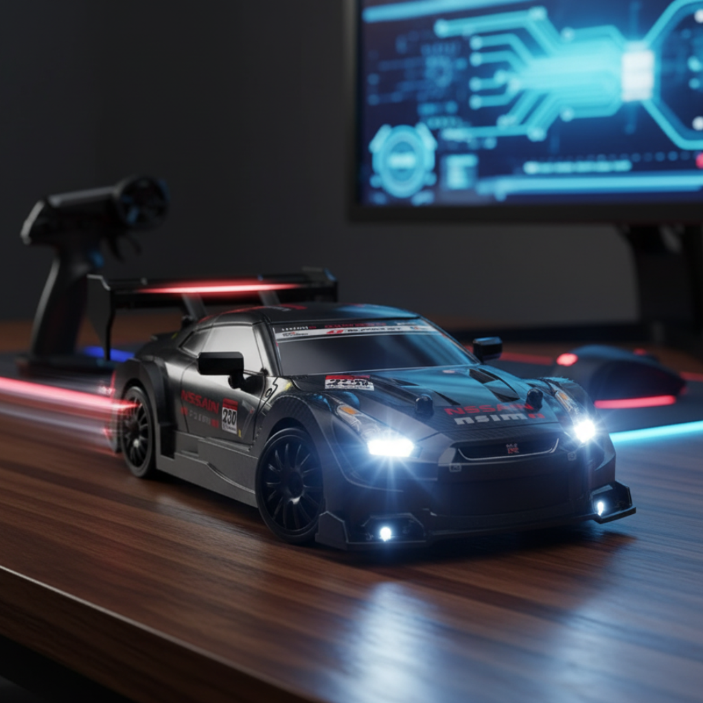 Samochód zdalnie sterowany do driftu, model z pilotem