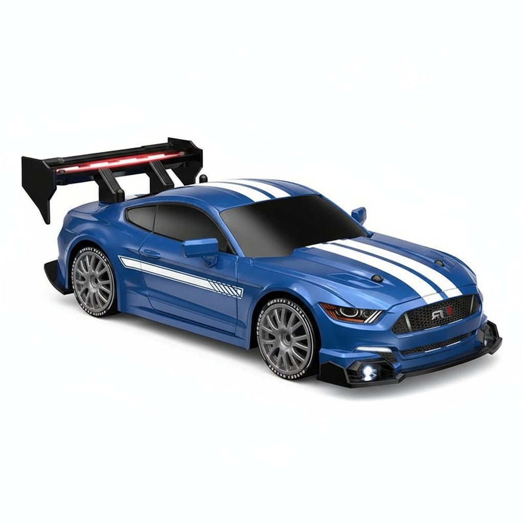 Samochód zdalnie sterowany do driftu, model niebieski