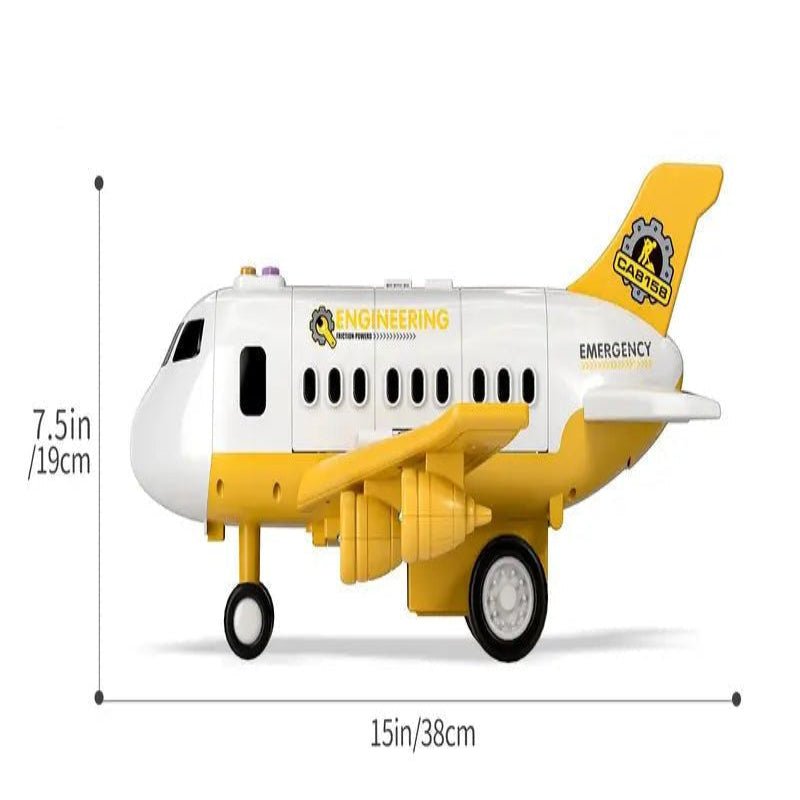 Samolot transportowy z pojazdami budowlanymi, wymiary samolotu