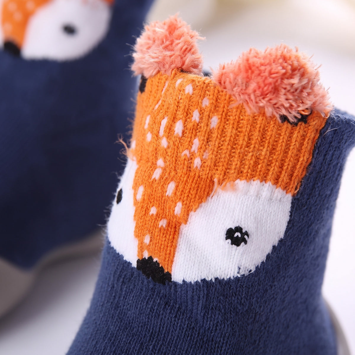 Buty skarpetkowe dziecięce z główką zwierzątka