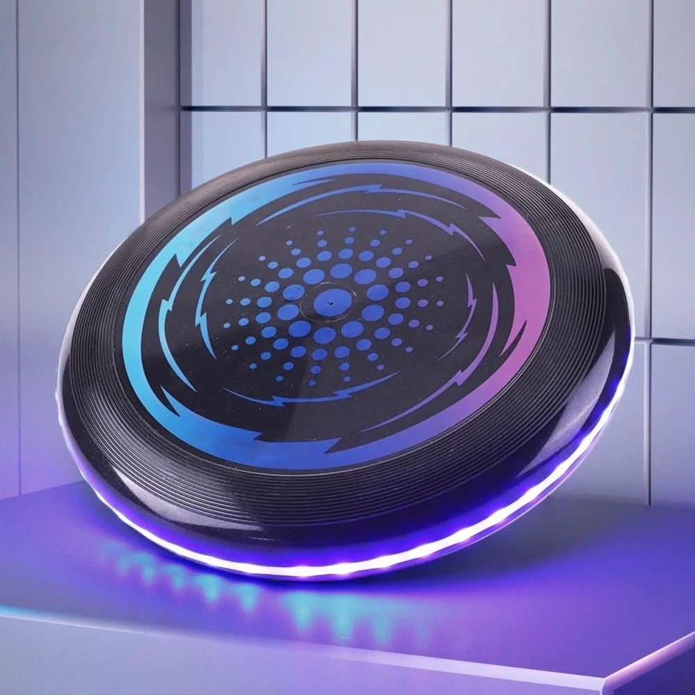 Świecące frisbee LED, świecenie niebieskie