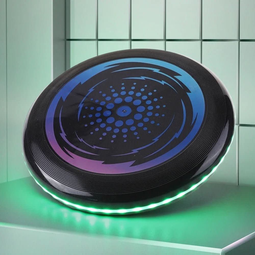 Świecące frisbee LED, świecenie zielone