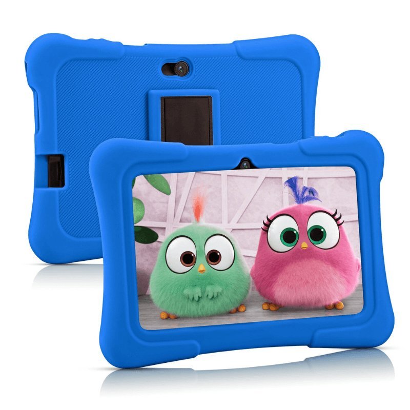 Tablet dla dzieci 7 cali, etui niebieskie