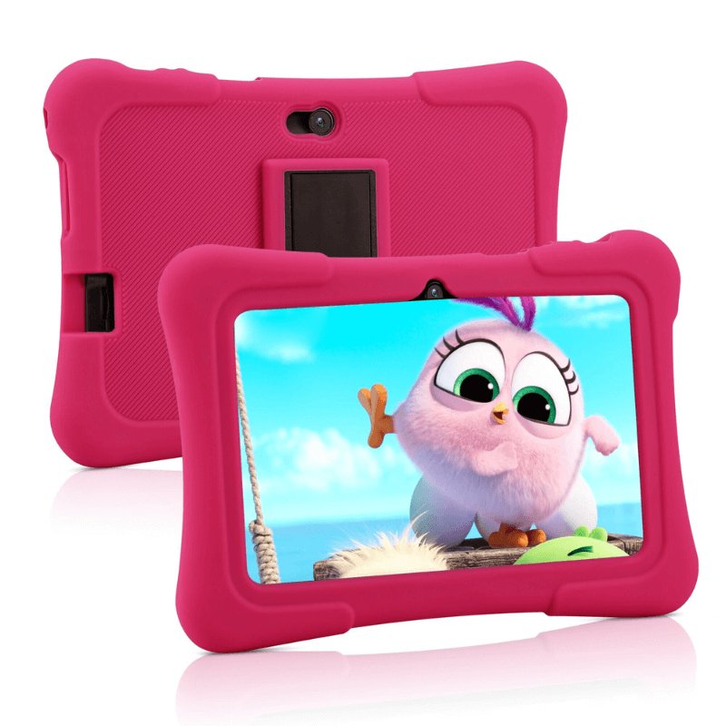 Tablet dla dzieci 7 cali, etui różowe