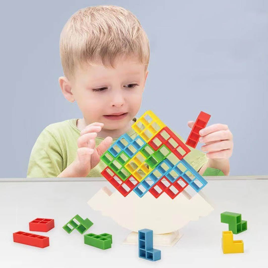 Wieża Balansująca Tetris – Układanie i Logika dla Dzieci – widok produktu 2 | Kidartsy