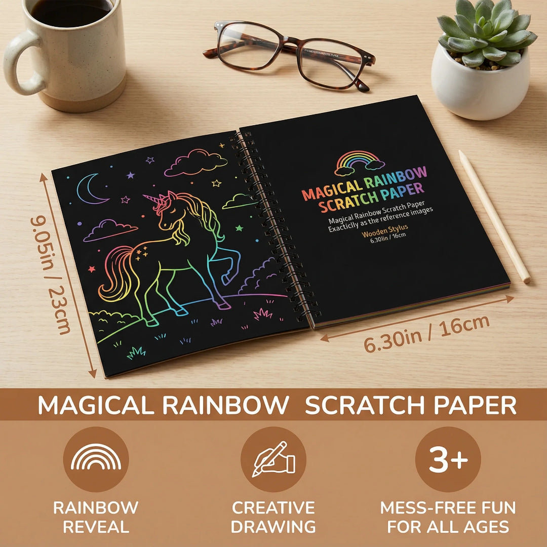 Zestaw papieru do zdrapywania – widok produktu 5 | Kidartsy