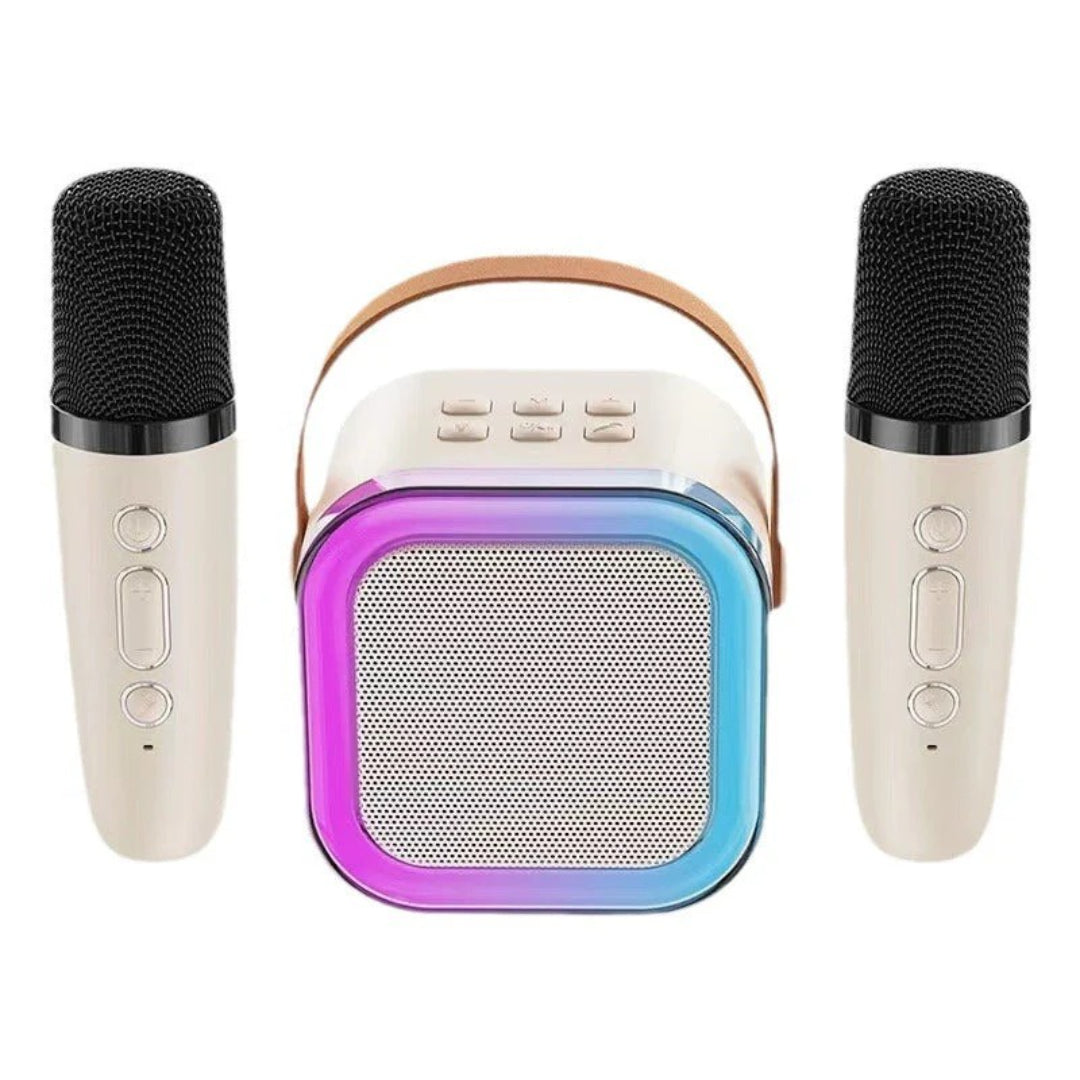 Mini zestaw karaoke, bezprzewodowy mikrofon z głośnikiem