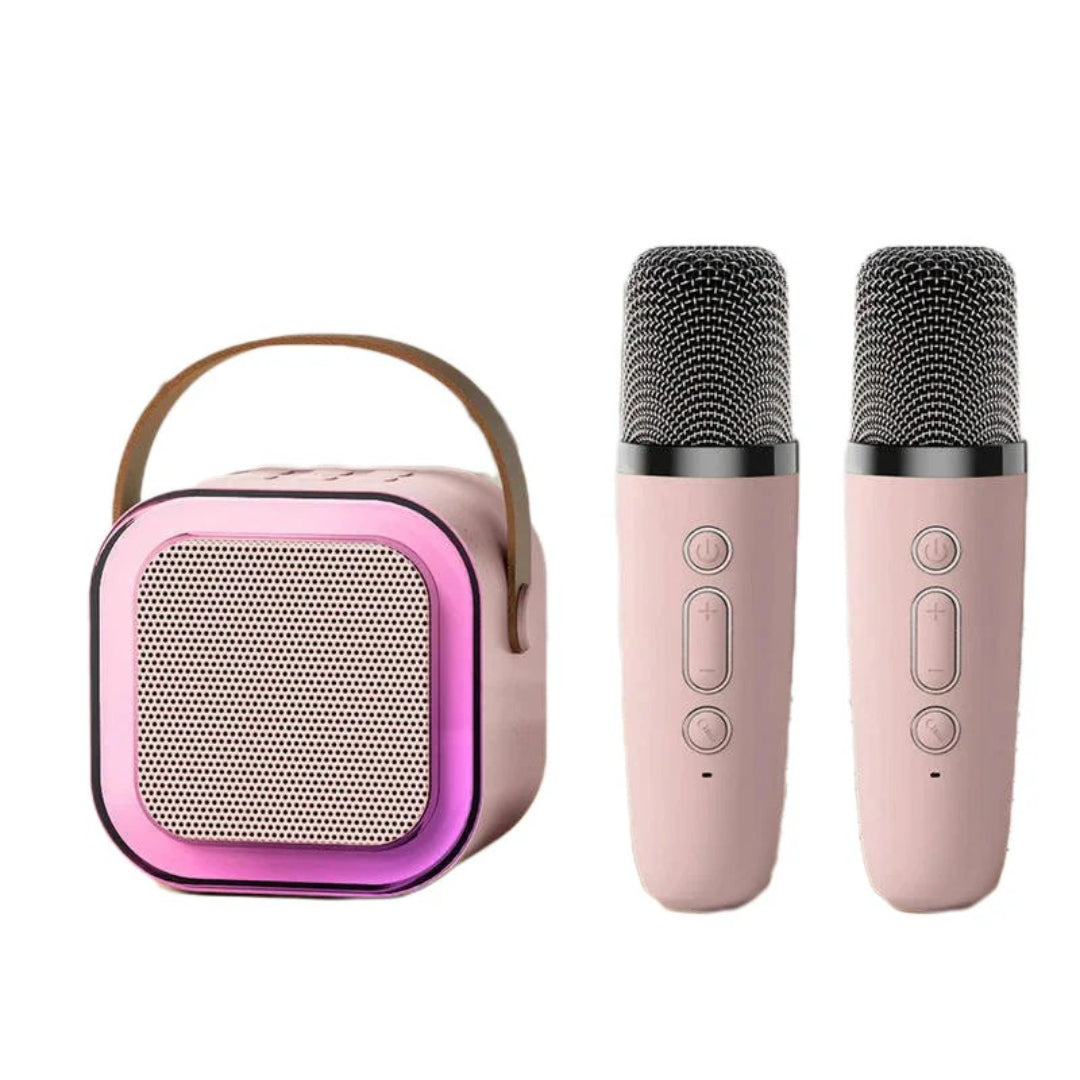 Mini zestaw karaoke, bezprzewodowy mikrofon z głośnikiem
