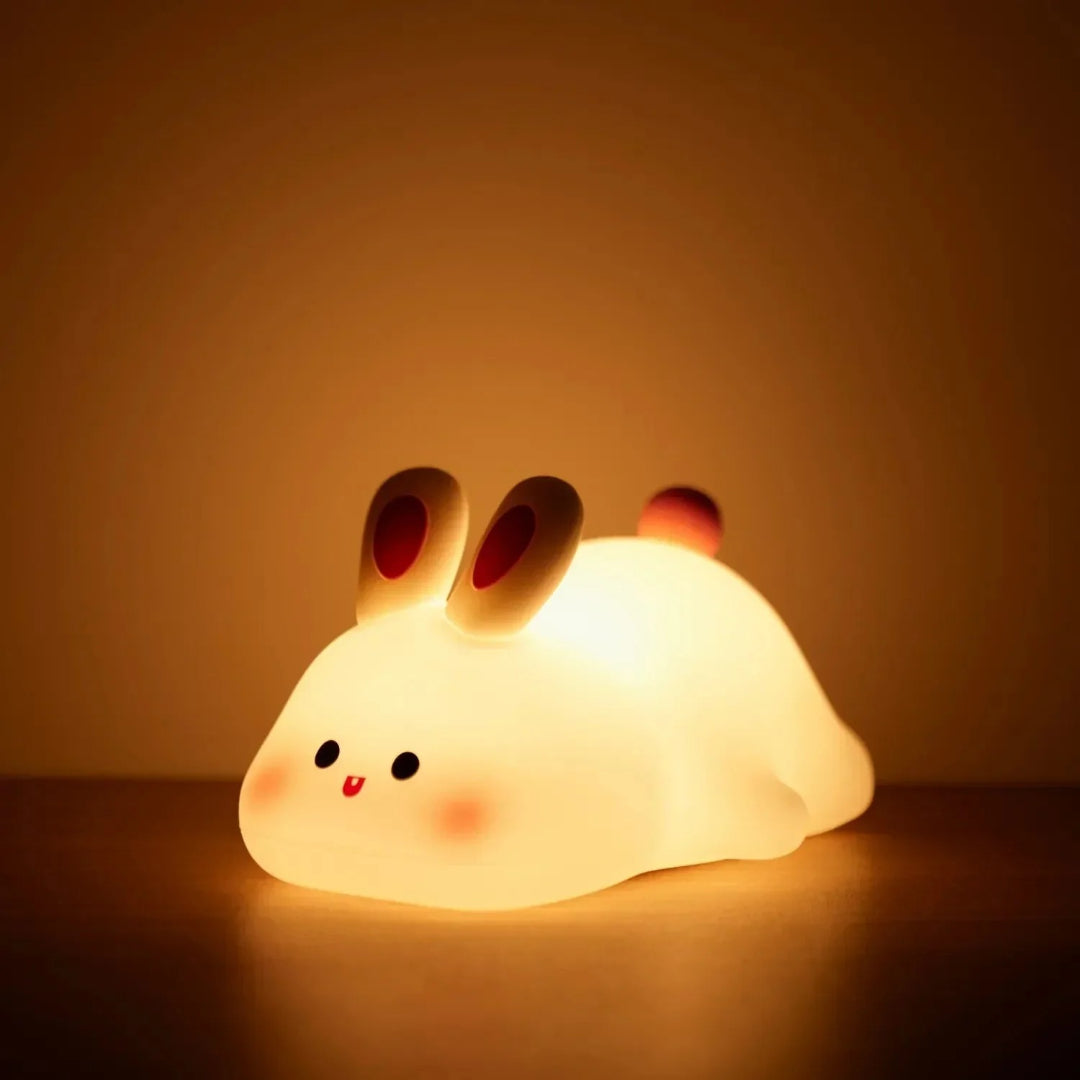 Silikonowa lampka nocna, ładowana lampka z miękkim światłem