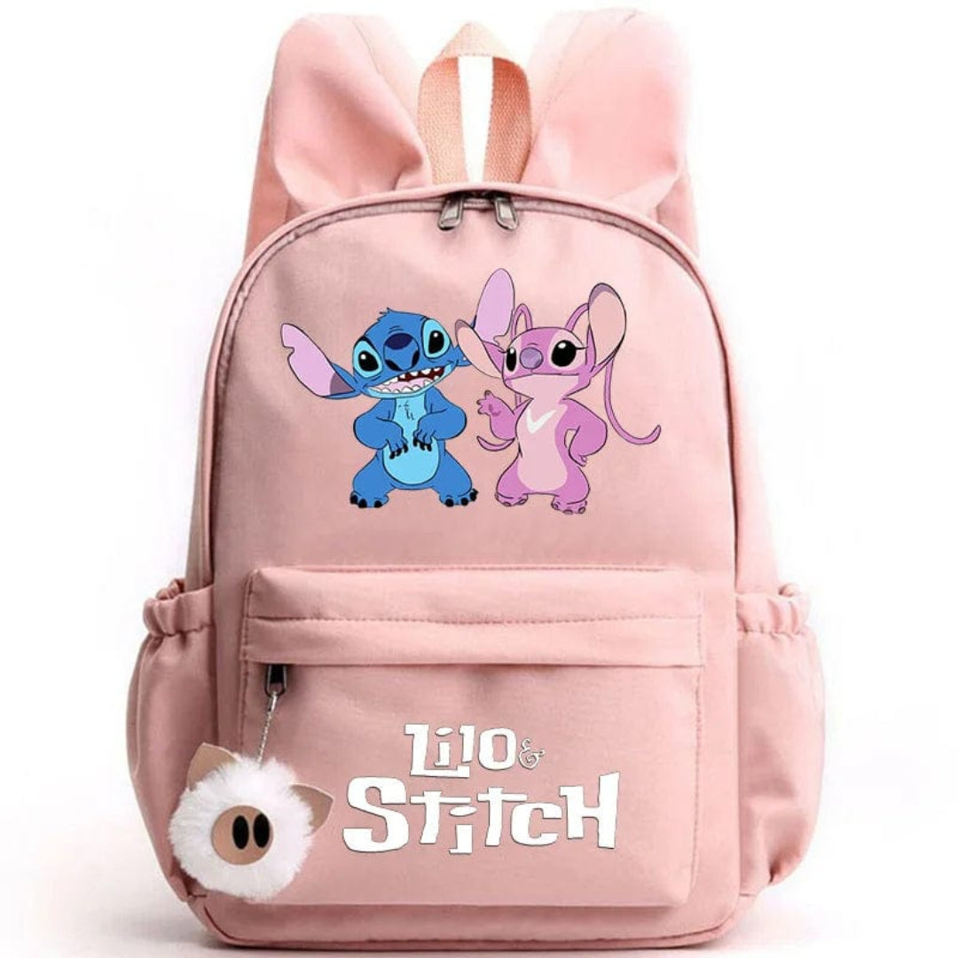 Plecak szkolny z brelokiem, torba Stitch