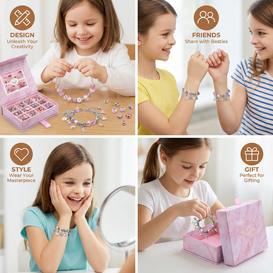 Zestaw do tworzenia biżuterii, zestaw koralików DIY